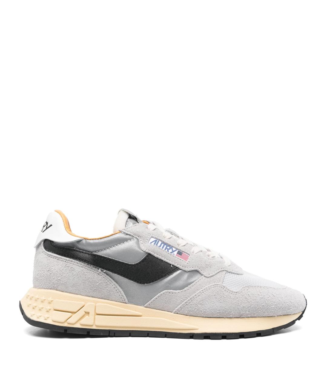 AUTRY Серые замшевые низкие кроссовки / кеды, фото 1