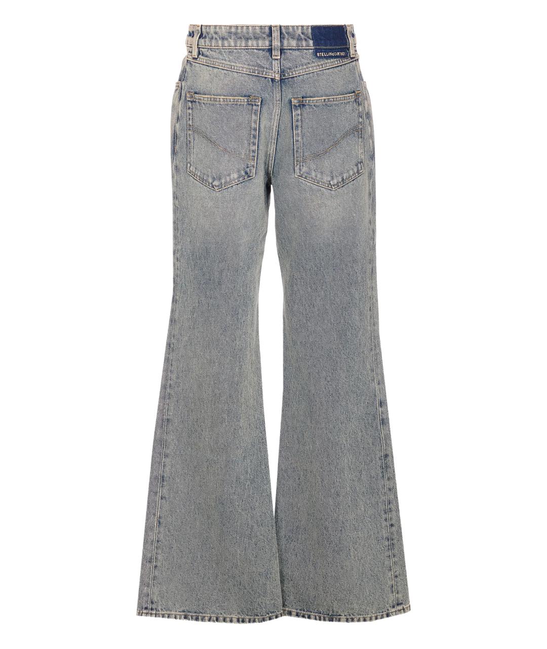 STELLA MCCARTNEY Синие хлопковые прямые джинсы, фото 3