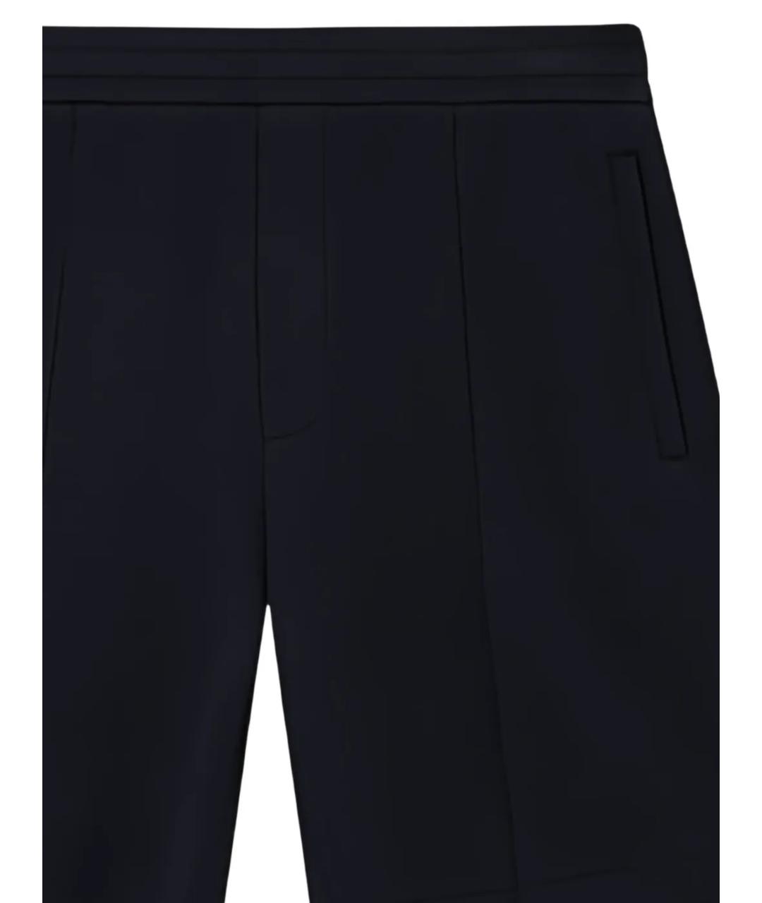 EMPORIO ARMANI Темно-синие полиэстеровые шорты, фото 2