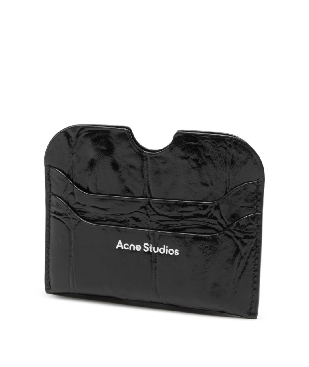 ACNE STUDIOS Черный кожаный кошелек, фото 2