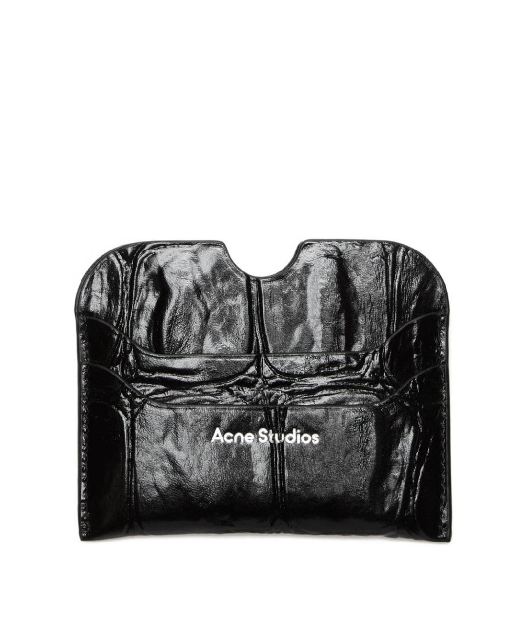 ACNE STUDIOS Черный кожаный кошелек, фото 1