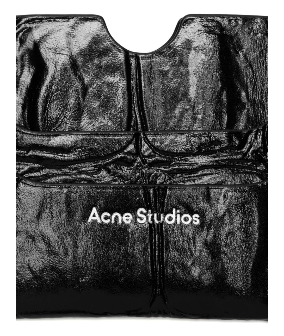 ACNE STUDIOS Черный кожаный кошелек, фото 3