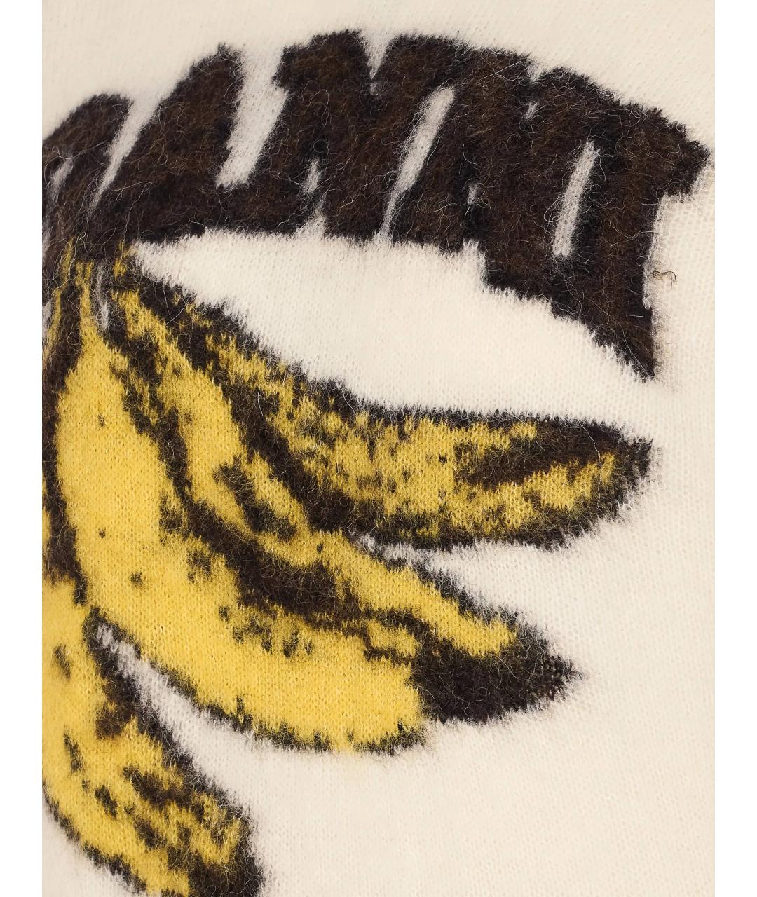 GANNI Бежевая шерстяная футболка, фото 3