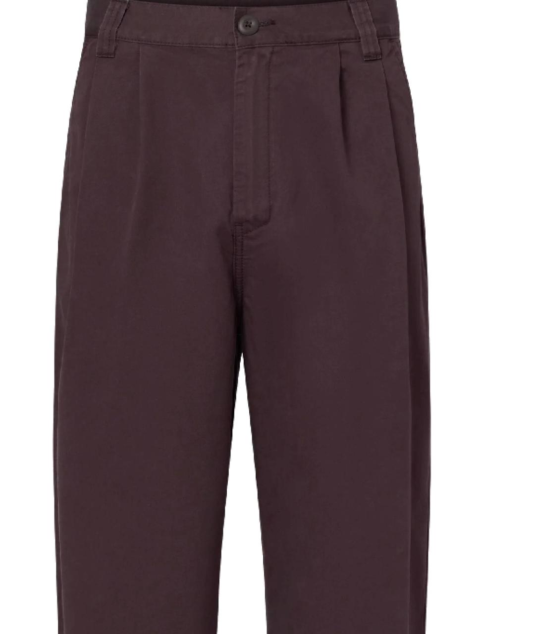 CARHARTT WIP Фиолетовые хлопковые повседневные брюки, фото 2