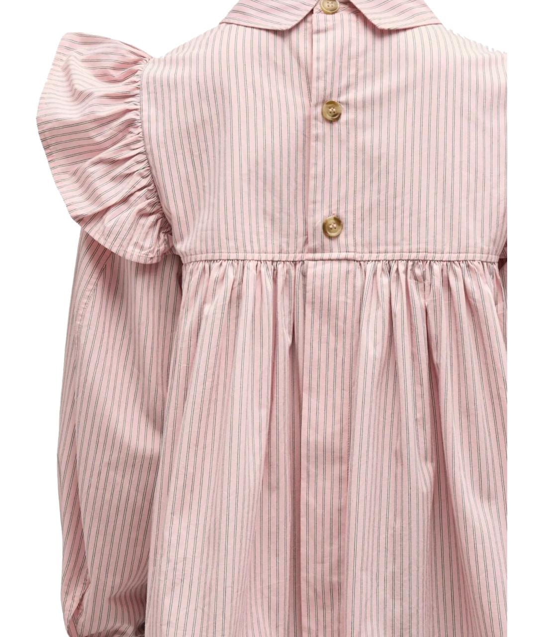 GANNI Розовая хлопковая рубашка, фото 3