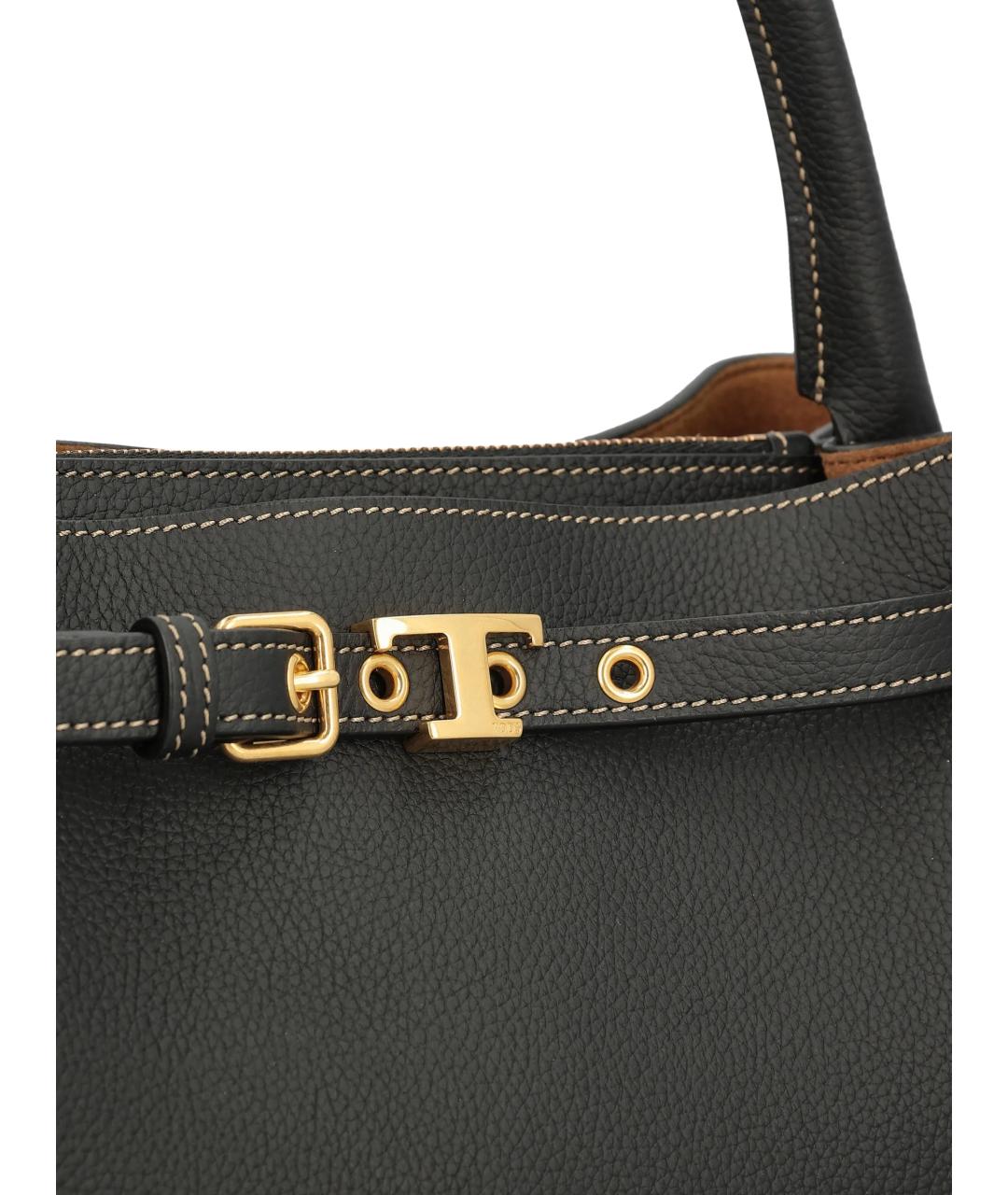 TOD'S Черная кожаная сумка через плечо, фото 4