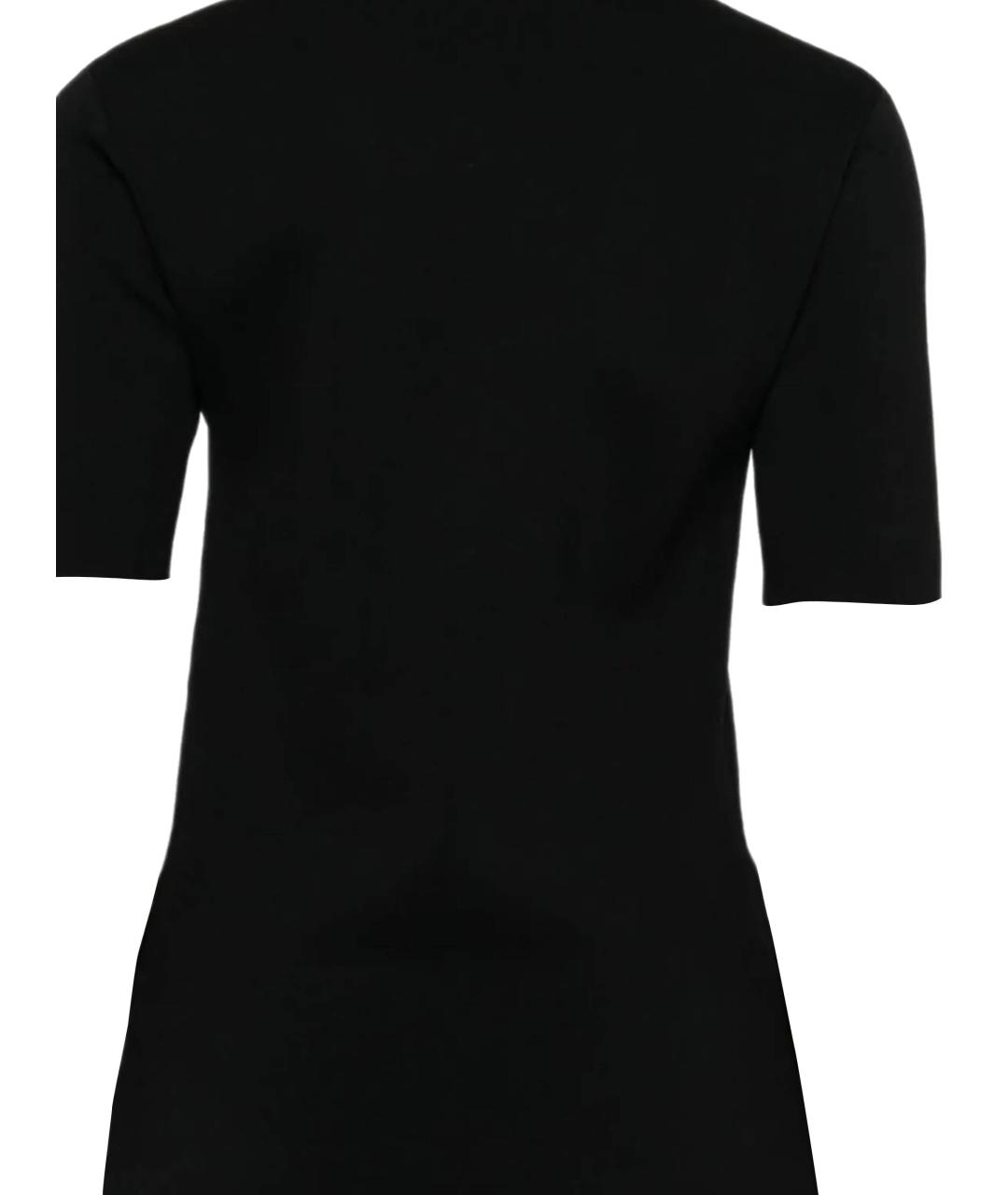 TOTEME Черная вискозная футболка, фото 3