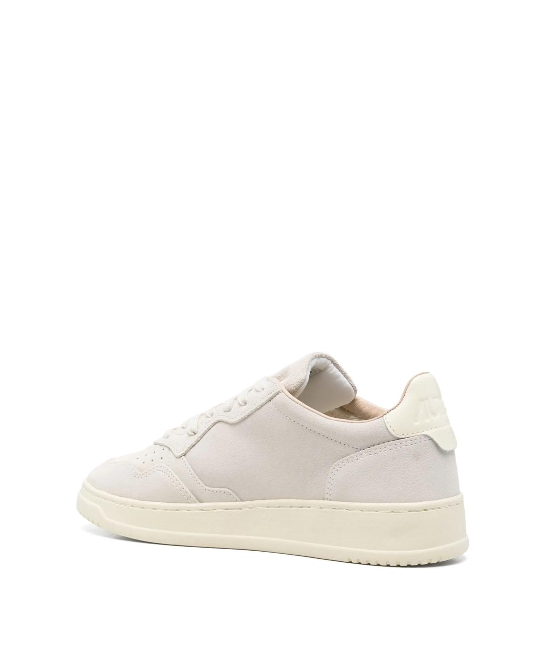 AUTRY Бежевые замшевые низкие кроссовки / кеды, фото 3