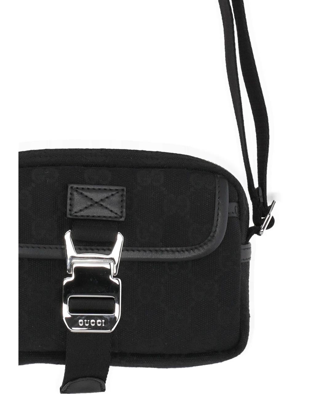 GUCCI Черная синтетическая сумка на плечо, фото 2