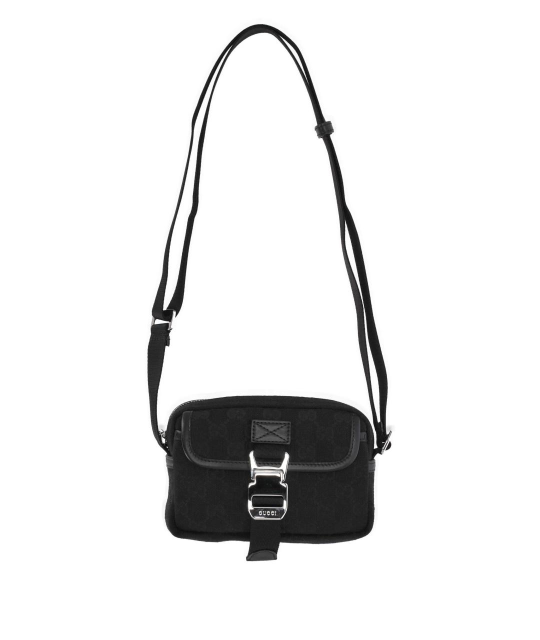 GUCCI Черная синтетическая сумка на плечо, фото 1