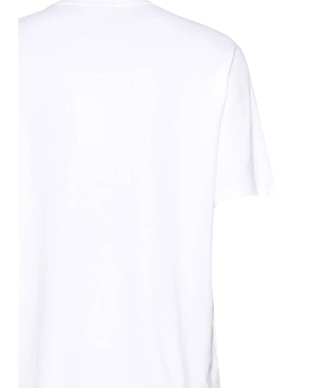 Drole de Monsieur Белая хлопковая футболка, фото 3