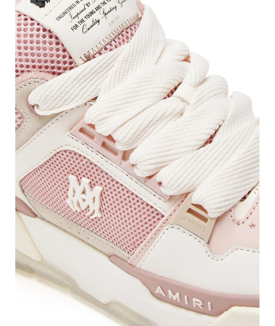 AMIRI Розовые текстильные кроссовки, фото 3