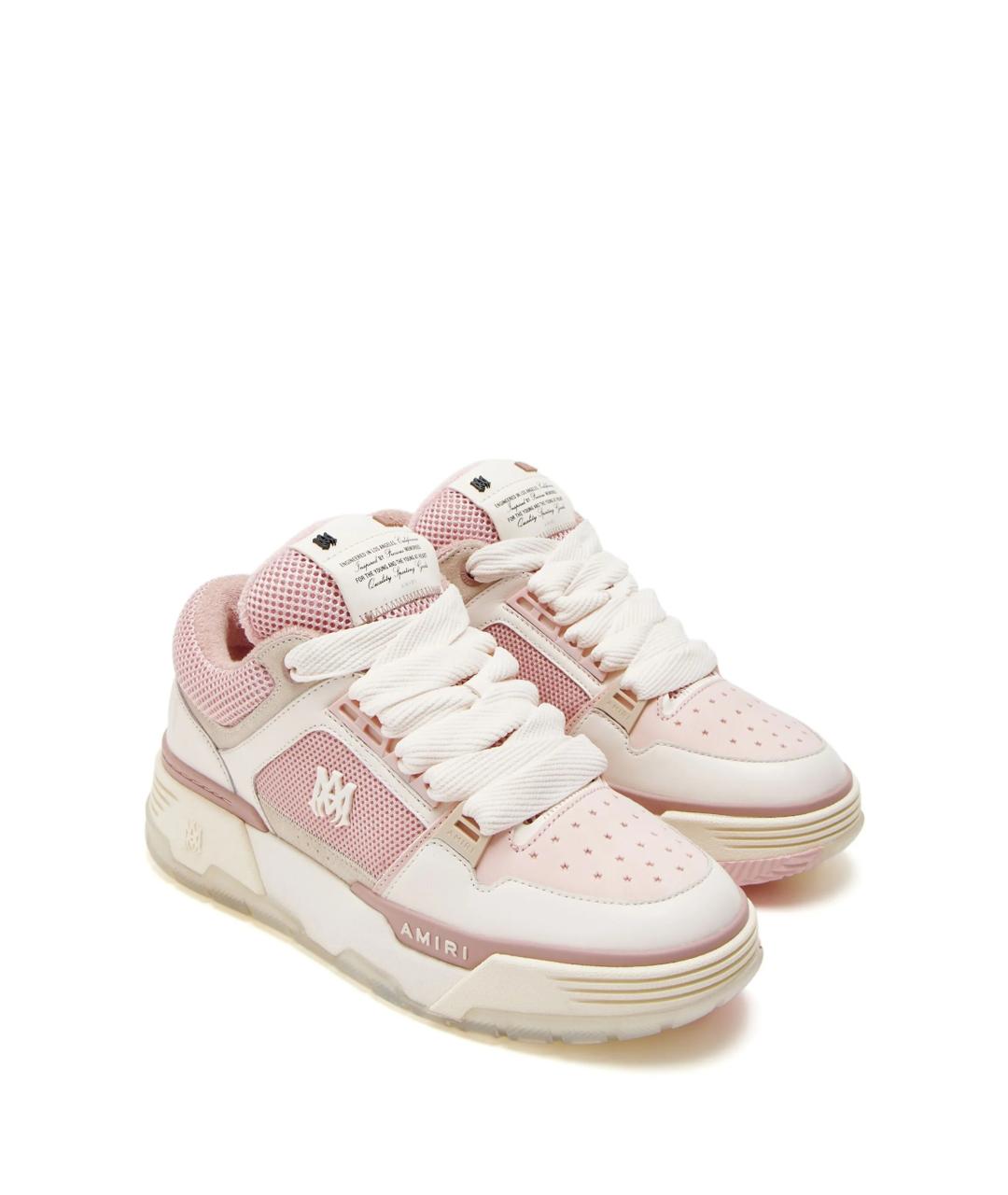 AMIRI Розовые текстильные кроссовки, фото 2