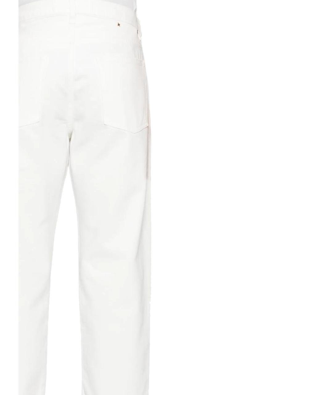GOLDEN GOOSE DELUXE BRAND Белые хлопковые прямые джинсы, фото 3