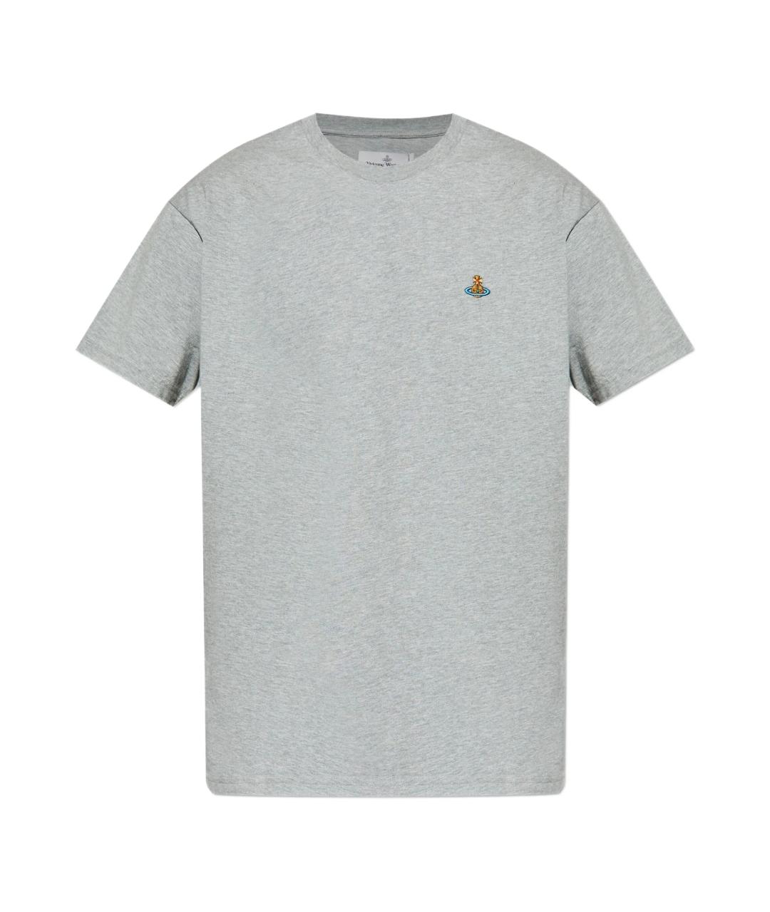 VIVIENNE WESTWOOD Серая хлопковая футболка, фото 1