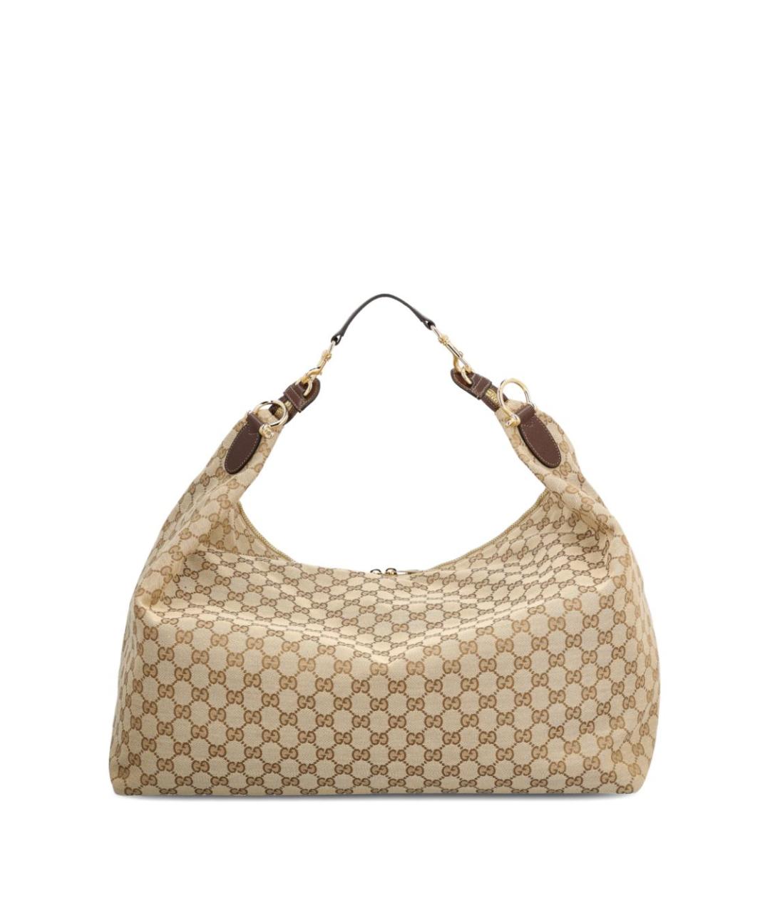 GUCCI Бежевая тканевая сумка на плечо, фото 3