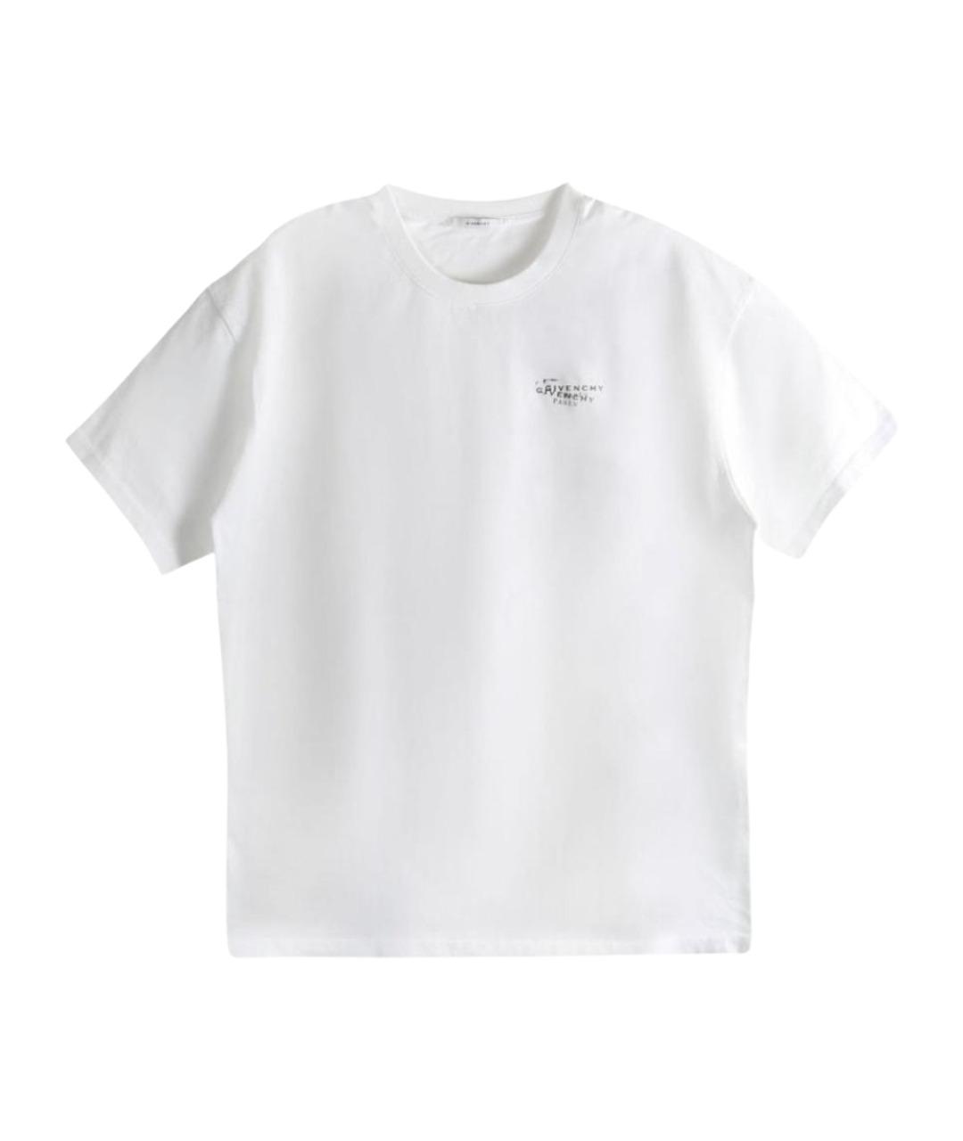 GIVENCHY Белая хлопковая футболка, фото 1