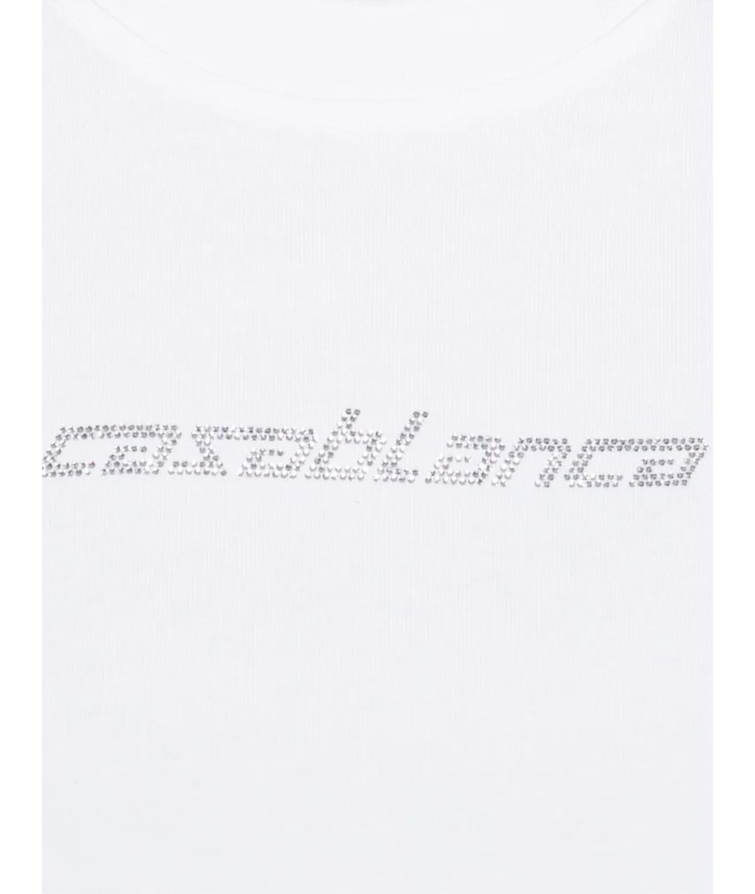 CASABLANCA Белая хлопковая футболка, фото 2