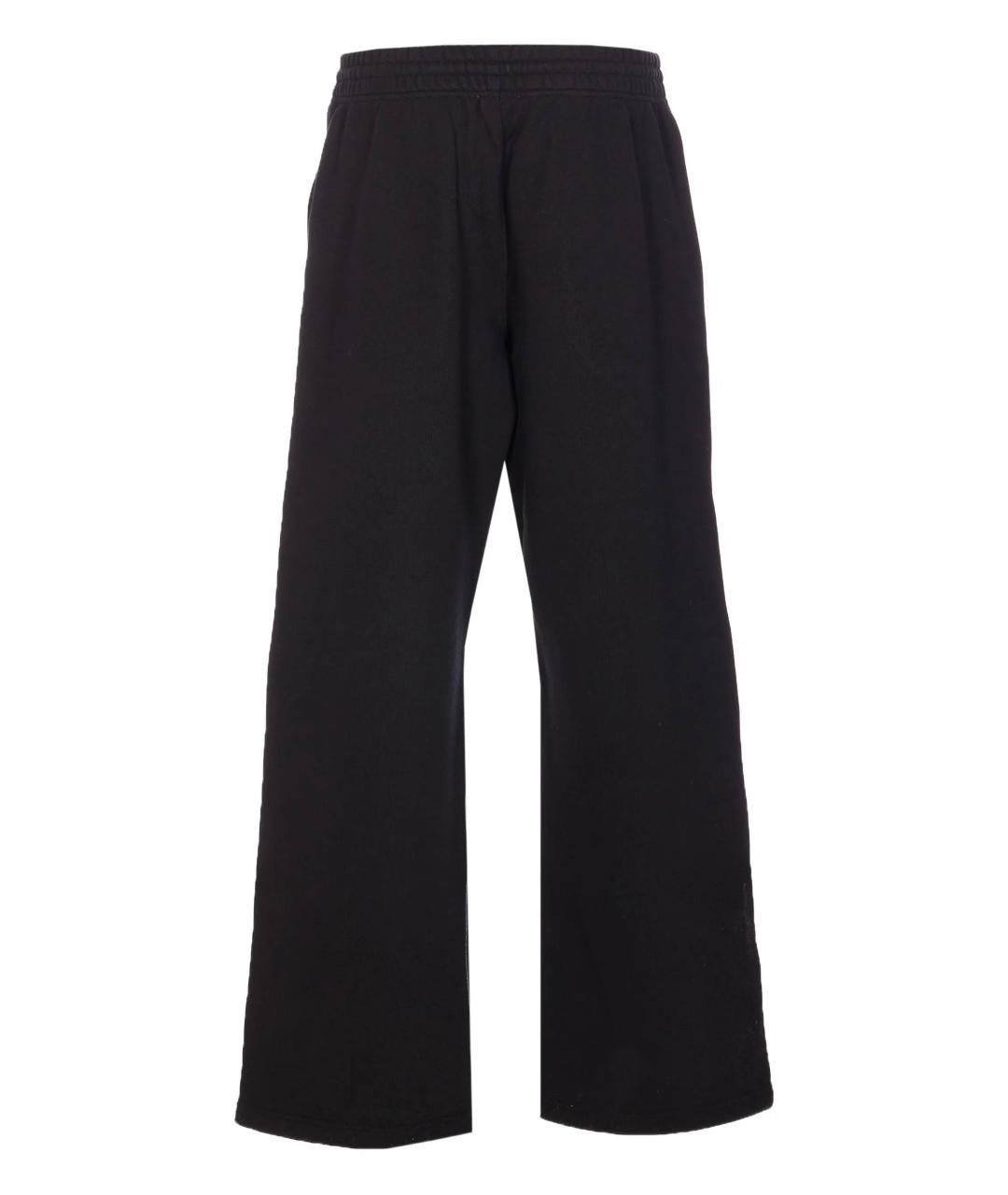 BURBERRY Черные хлопковые спортивные брюки и шорты, фото 4