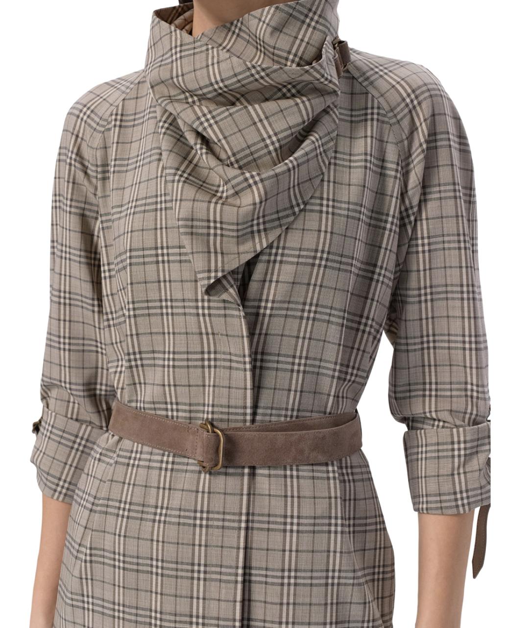 BURBERRY Мульти шерстяное пальто, фото 3