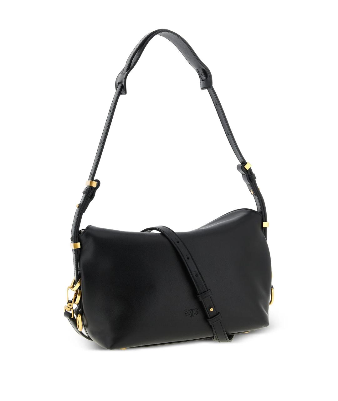 PINKO Черная кожаная сумка через плечо, фото 2