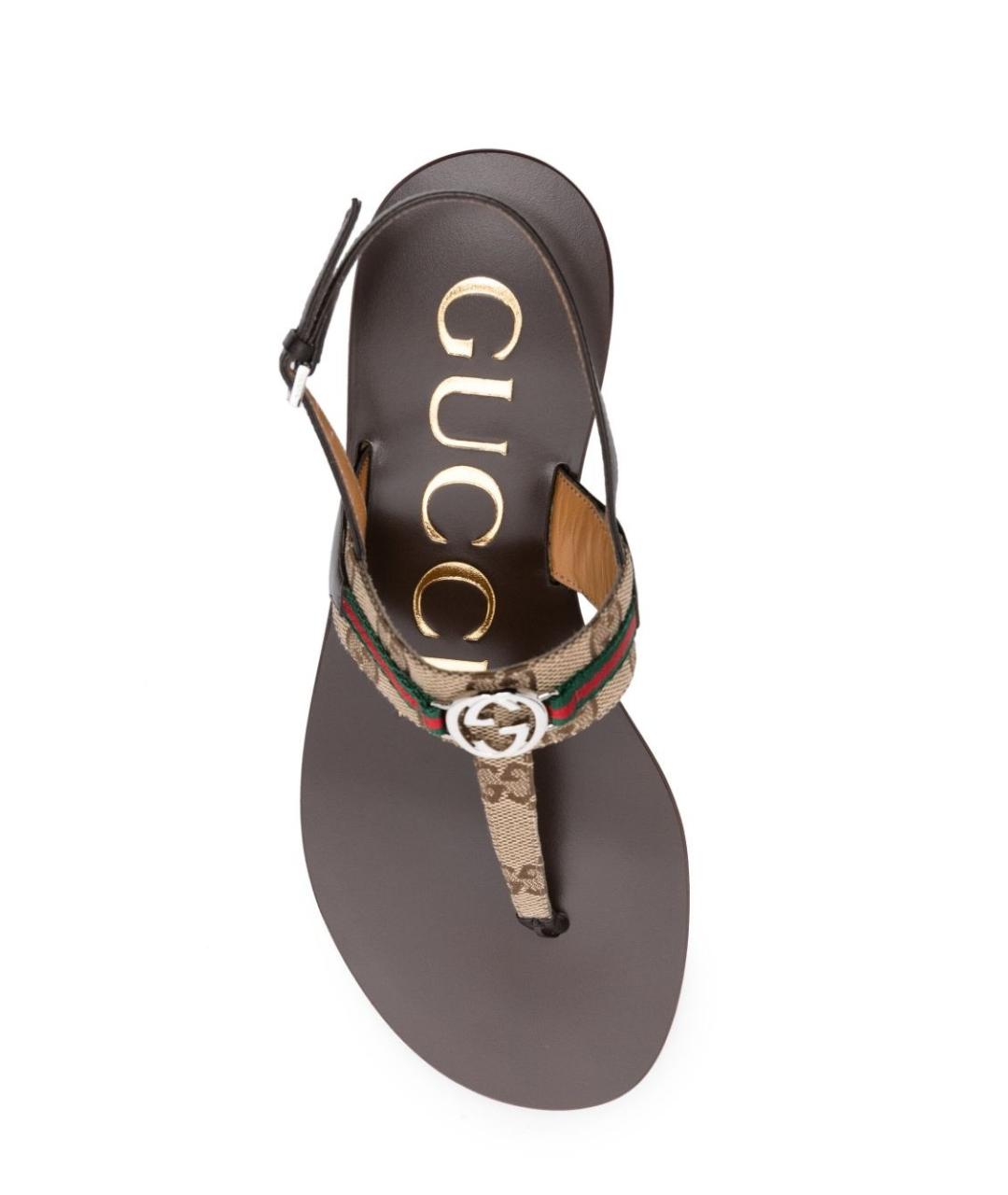 GUCCI Мульти текстильные босоножки, фото 4