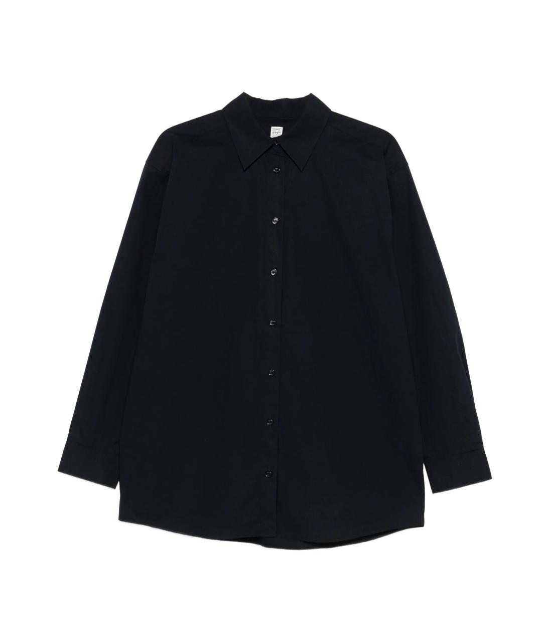 TOTEME Темно-синяя хлопковая рубашка, фото 1