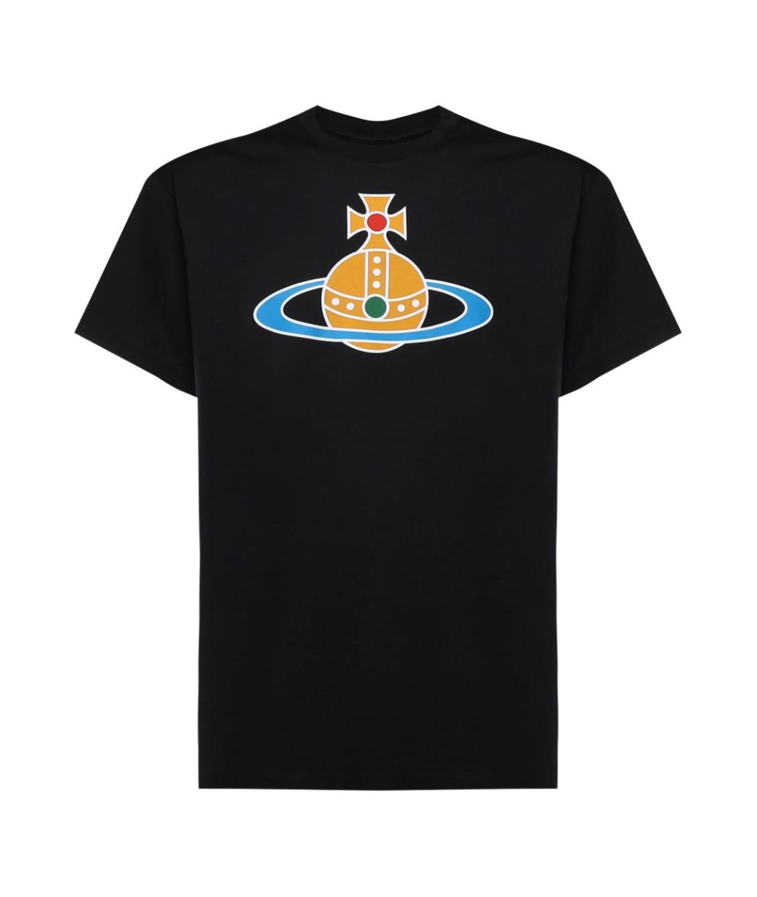 VIVIENNE WESTWOOD Черная хлопковая футболка, фото 1