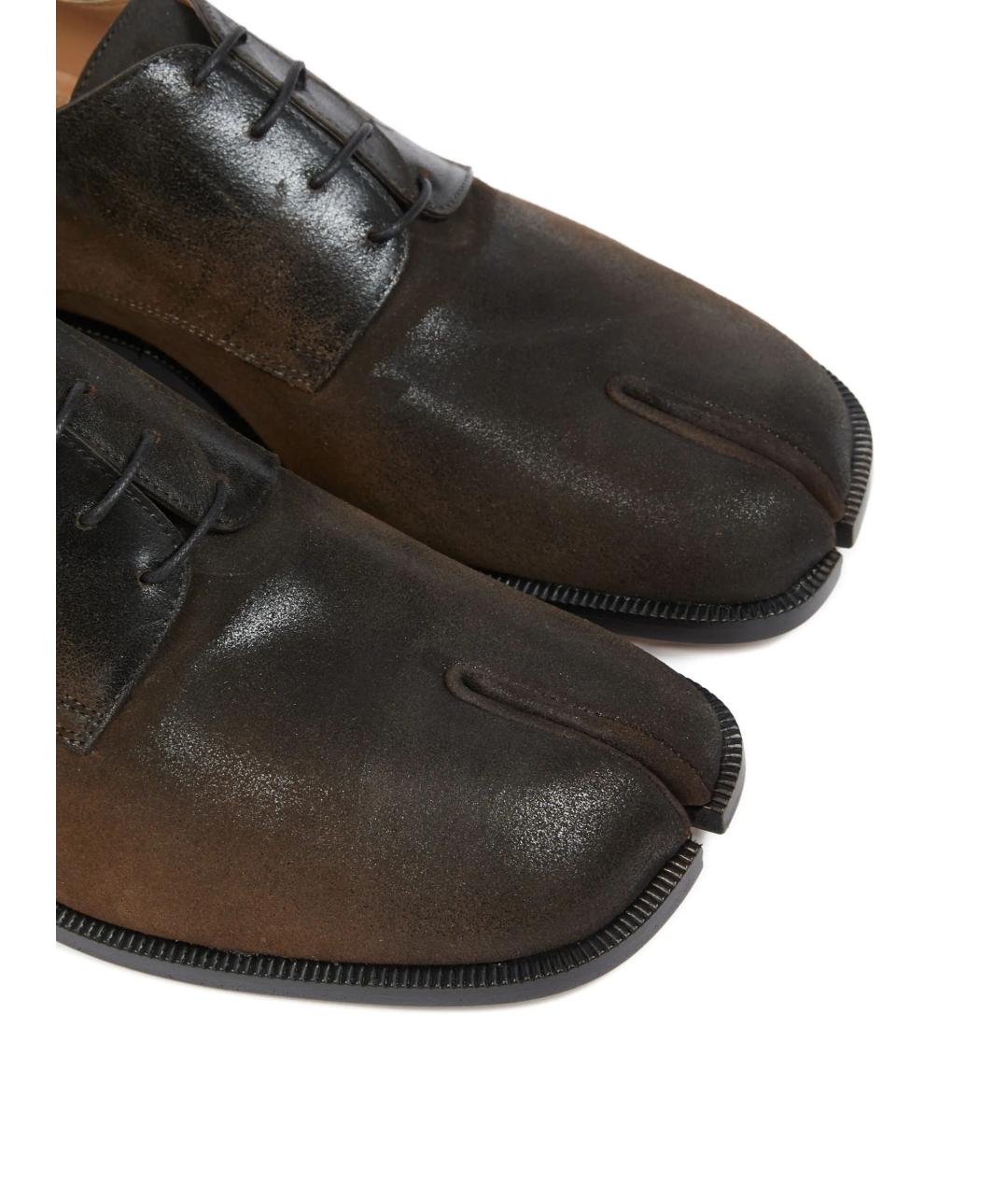 MAISON MARGIELA Коричневые кожаные туфли, фото 4