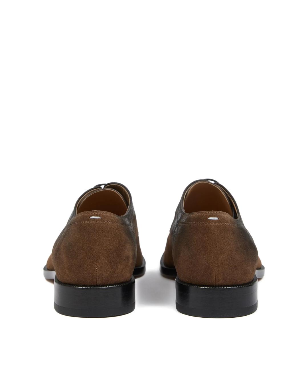 MAISON MARGIELA Коричневые кожаные туфли, фото 3