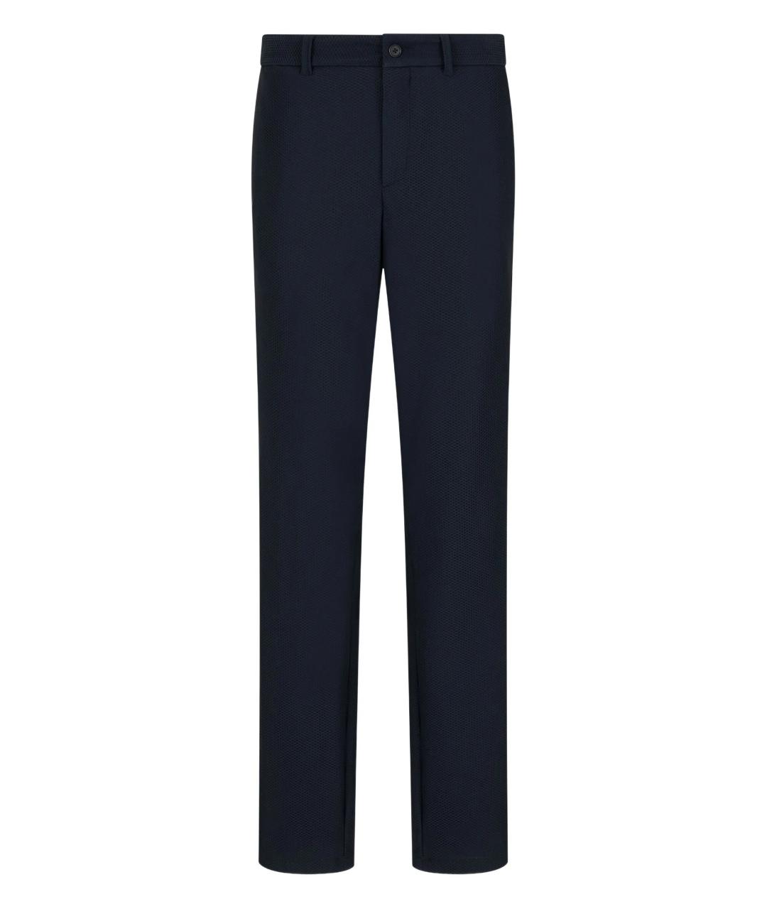 GIORGIO ARMANI Синие полиамидовые повседневные брюки, фото 1