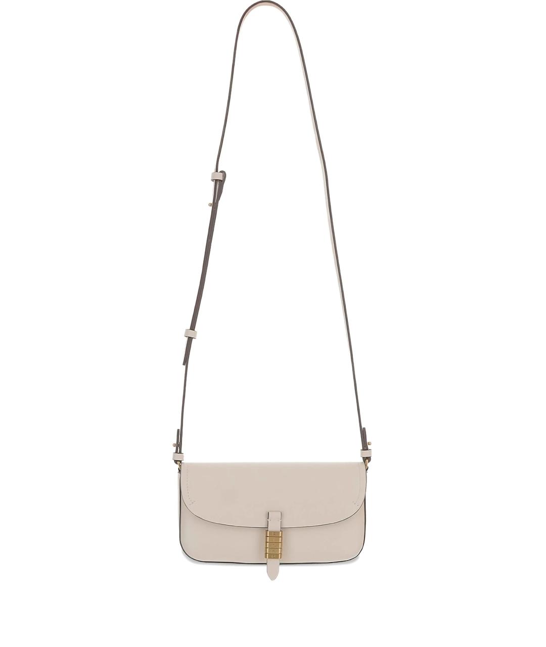 PINKO Бежевая кожаная сумка через плечо, фото 1