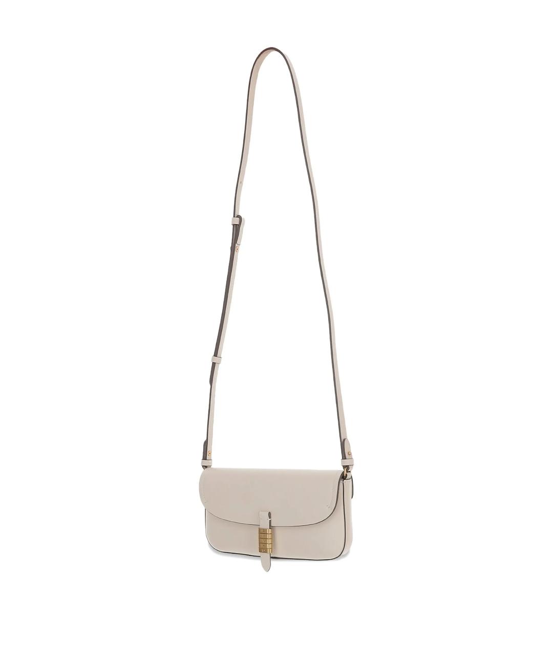 PINKO Бежевая кожаная сумка через плечо, фото 2