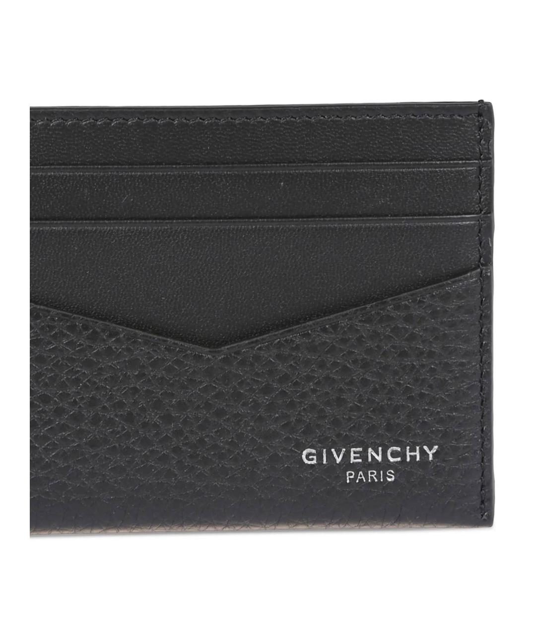 GIVENCHY Черный кожаный кардхолдер, фото 2