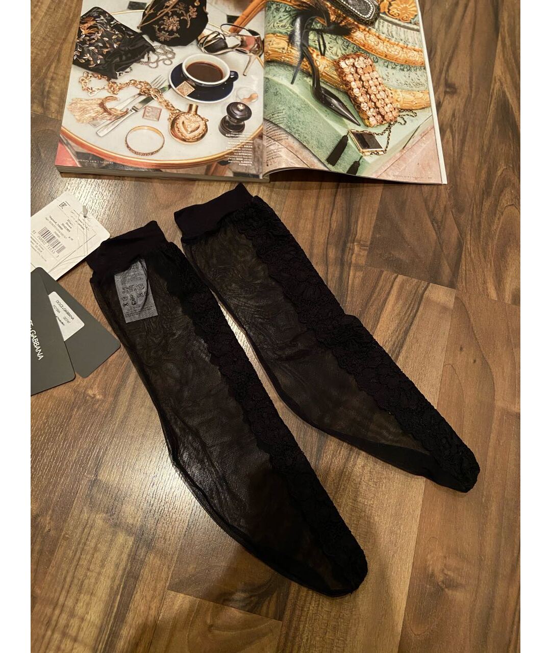 DOLCE&GABBANA Черные носки, чулки и колготы, фото 2
