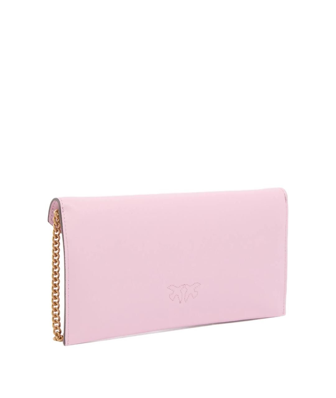 PINKO Розовая кожаная сумка с короткими ручками, фото 2