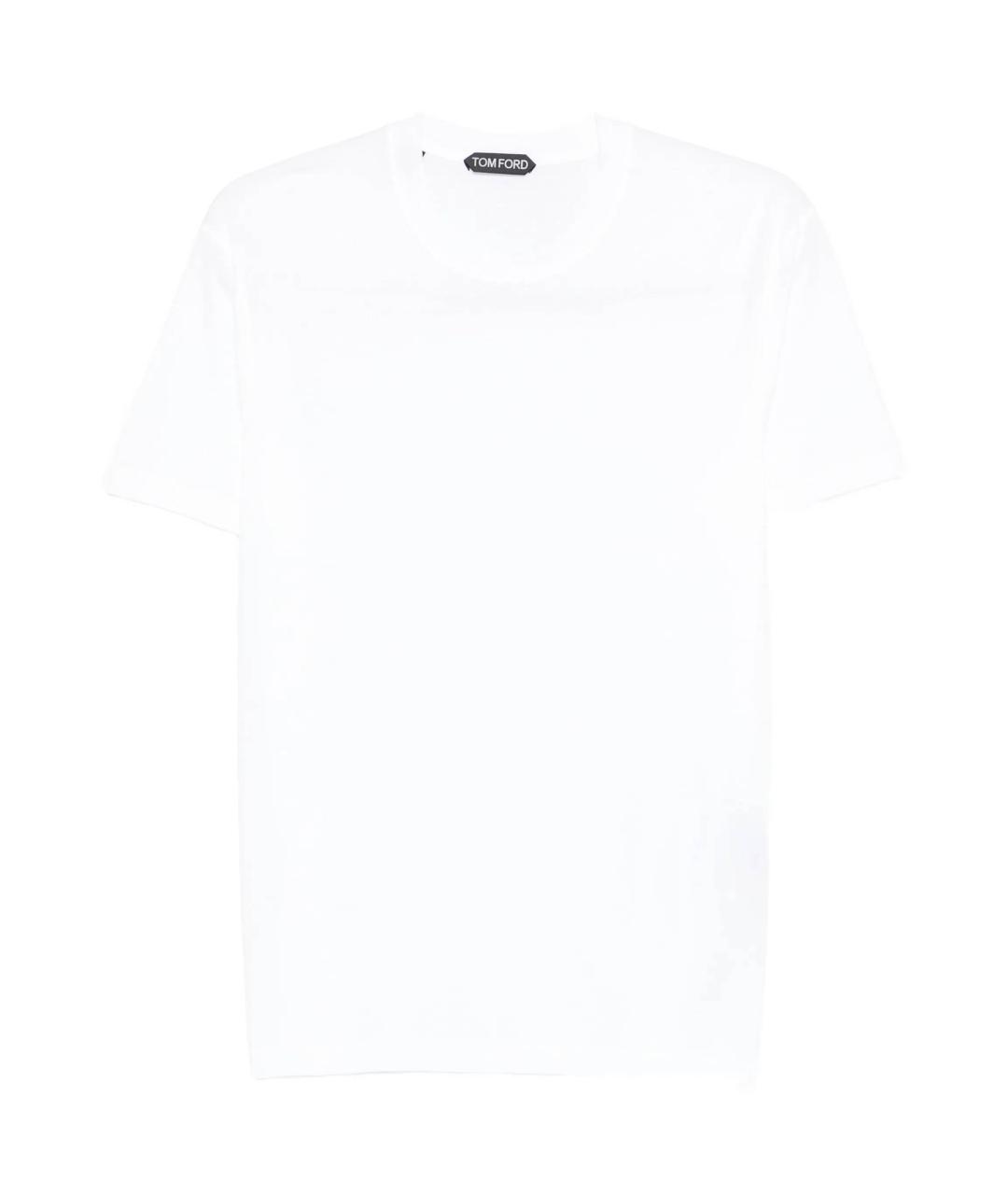 TOM FORD Белая хлопковая футболка, фото 1