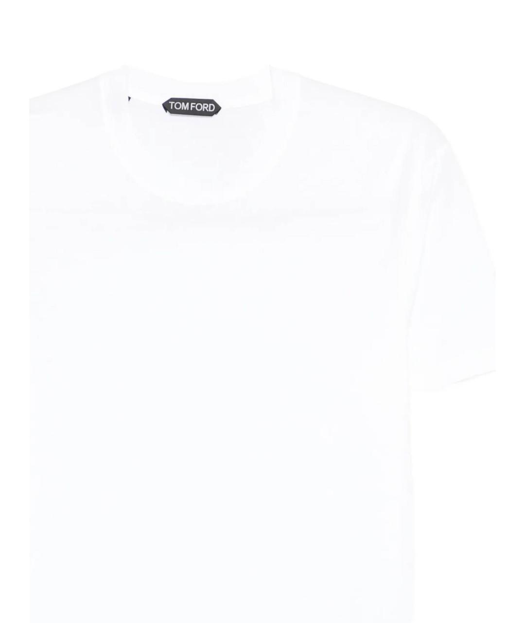 TOM FORD Белая хлопковая футболка, фото 2