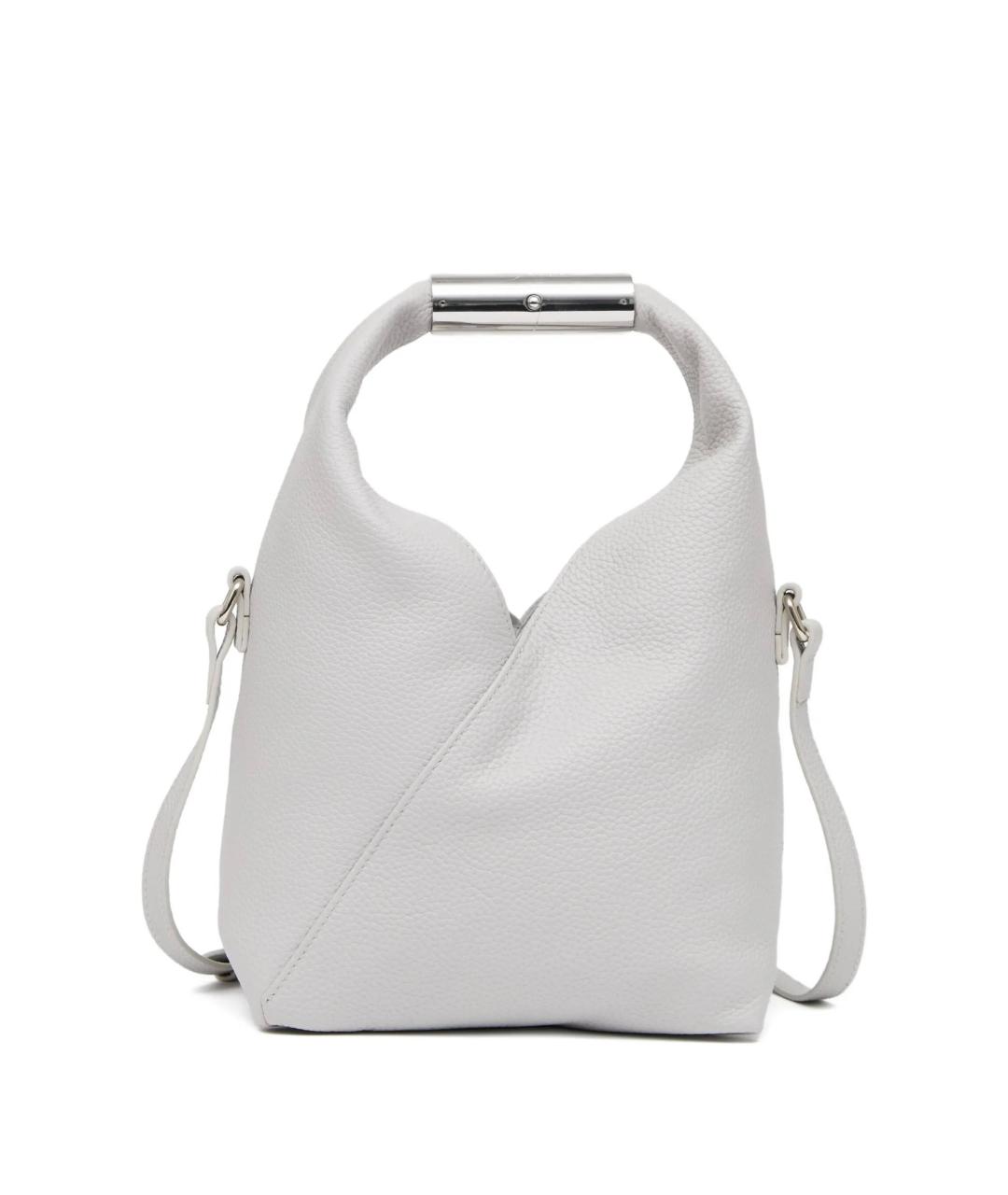 MM6 MAISON MARGIELA Серая кожаная сумка через плечо, фото 1