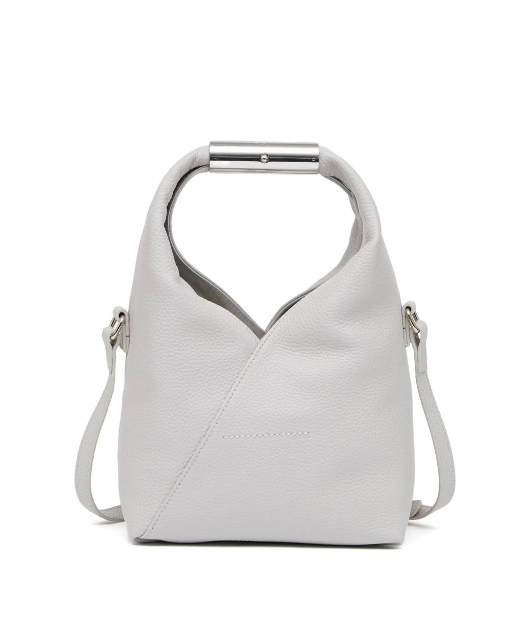 MM6 MAISON MARGIELA Серая кожаная сумка через плечо, фото 2