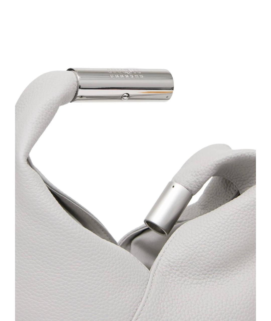 MM6 MAISON MARGIELA Серая кожаная сумка через плечо, фото 3