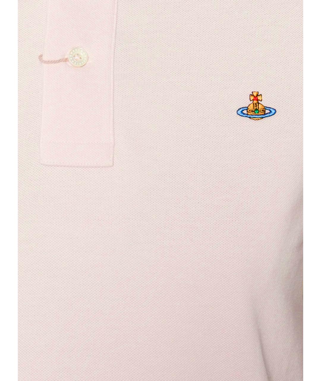 VIVIENNE WESTWOOD Розовая хлопковая футболка, фото 2