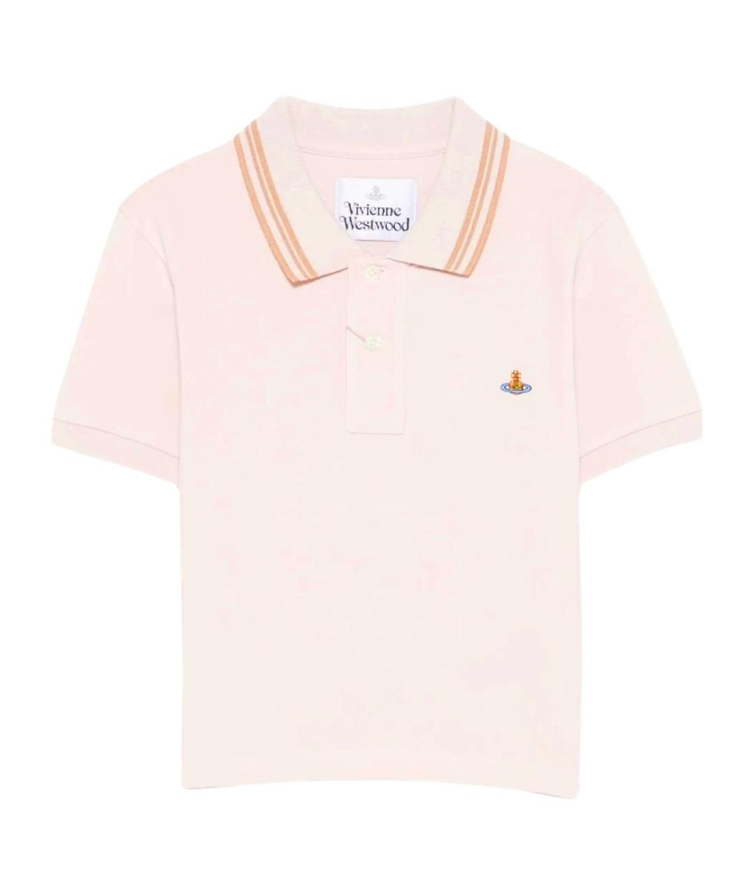 VIVIENNE WESTWOOD Розовая хлопковая футболка, фото 1