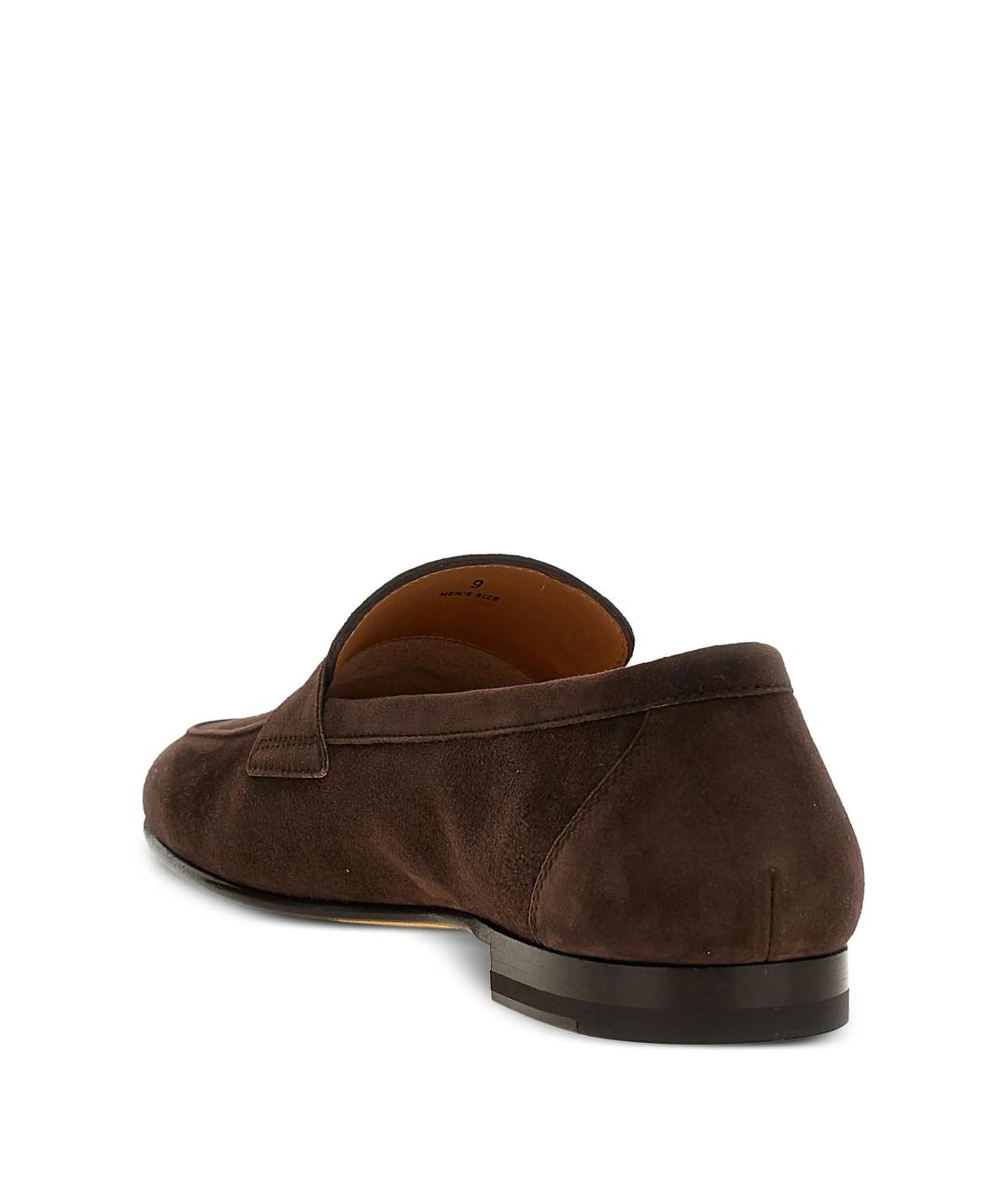 TOD'S Коричневые замшевые лоферы, фото 3