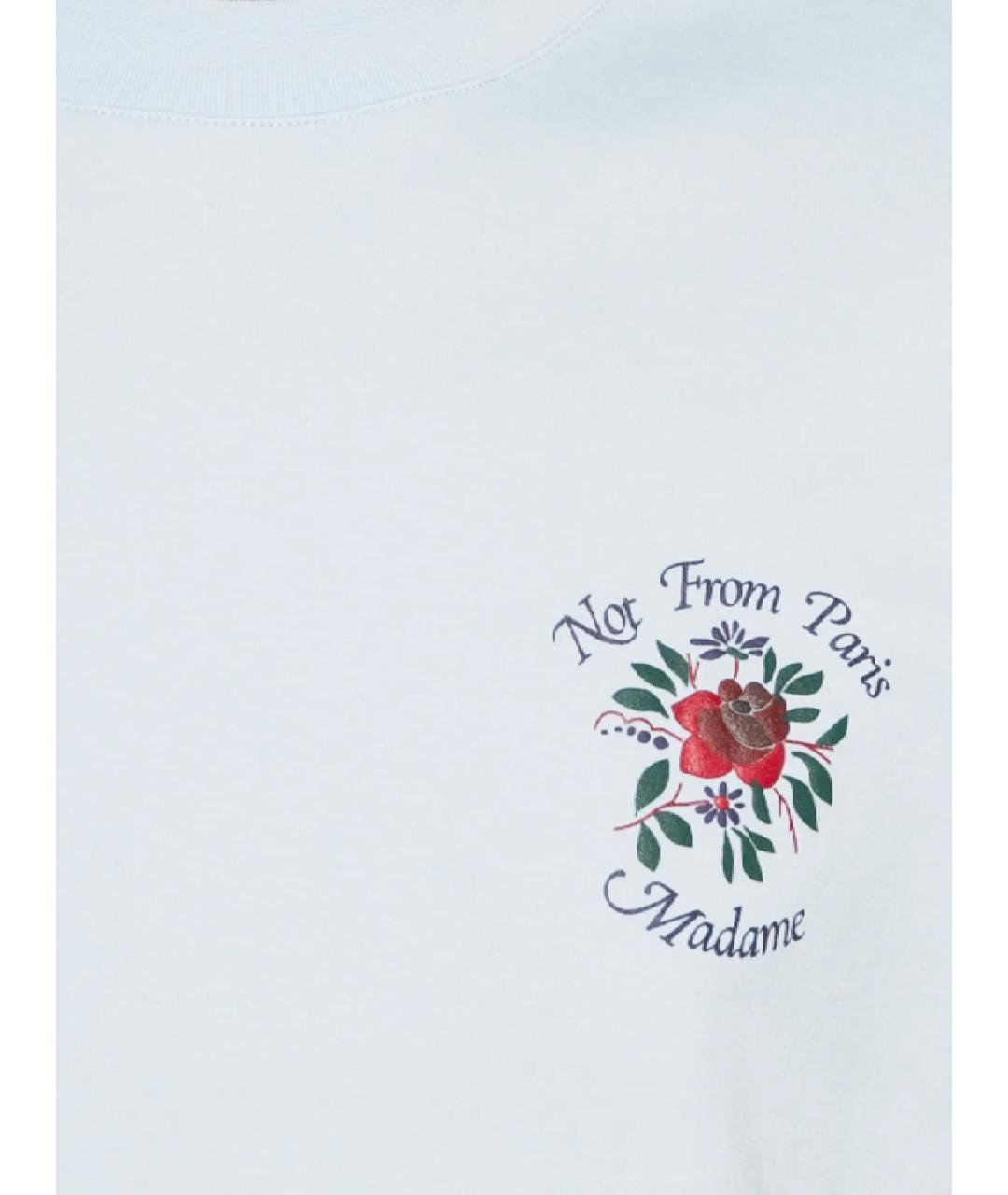 Drole de Monsieur Голубая хлопковая футболка, фото 2