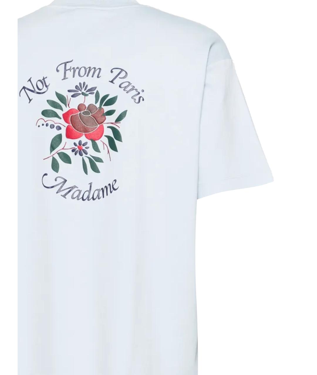 Drole de Monsieur Голубая хлопковая футболка, фото 3