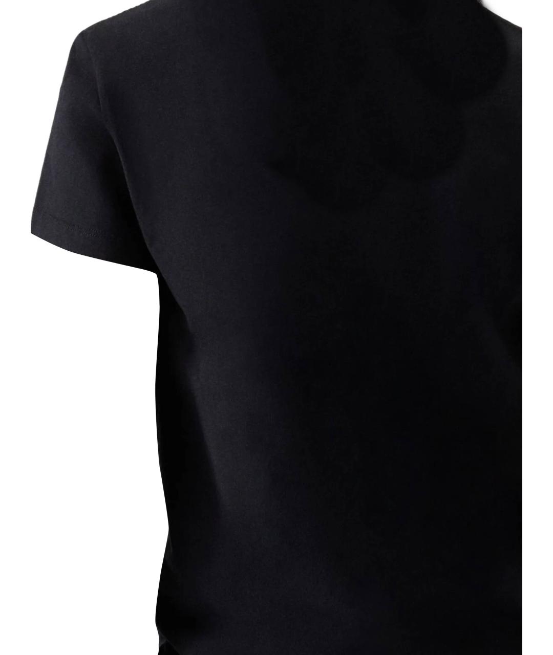 JACQUEMUS Черная хлопковая футболка, фото 3