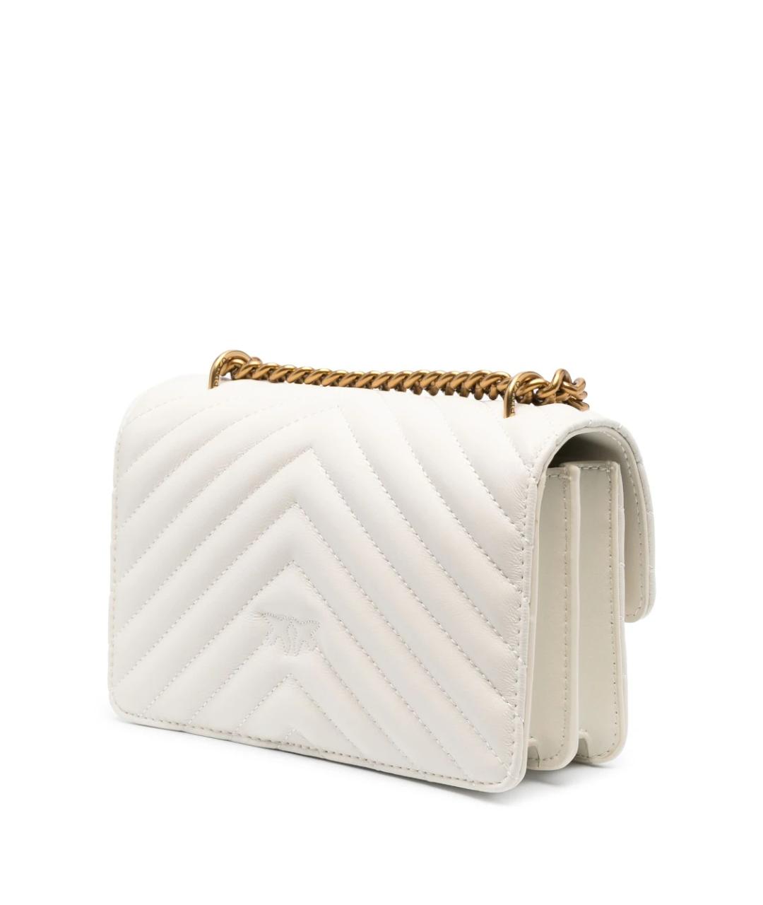 PINKO Белая кожаная сумка через плечо, фото 2