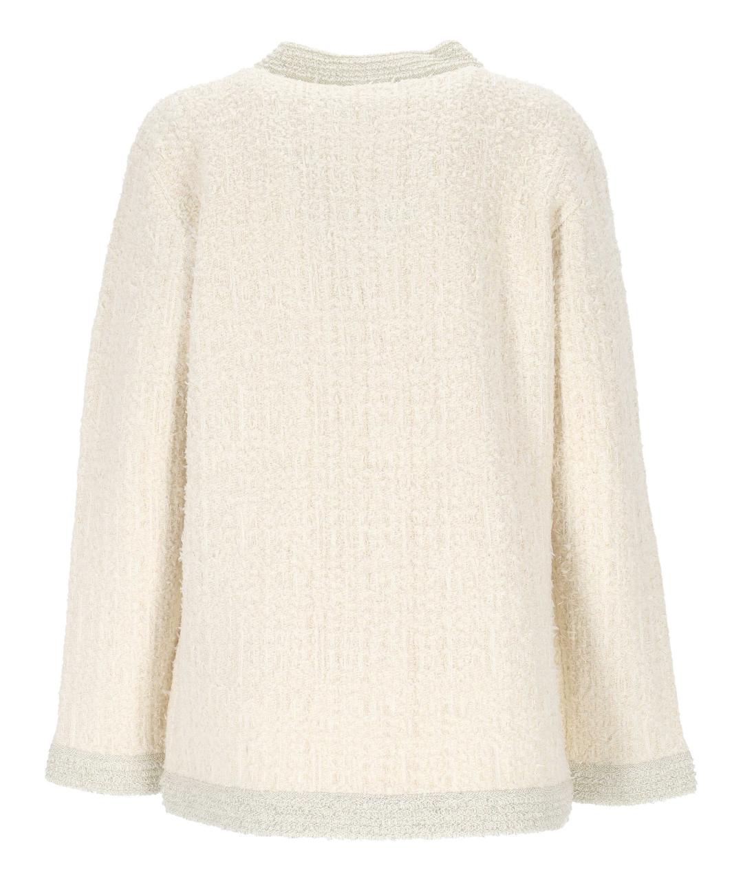 GUCCI Бежевый шерстяной кардиган, фото 3