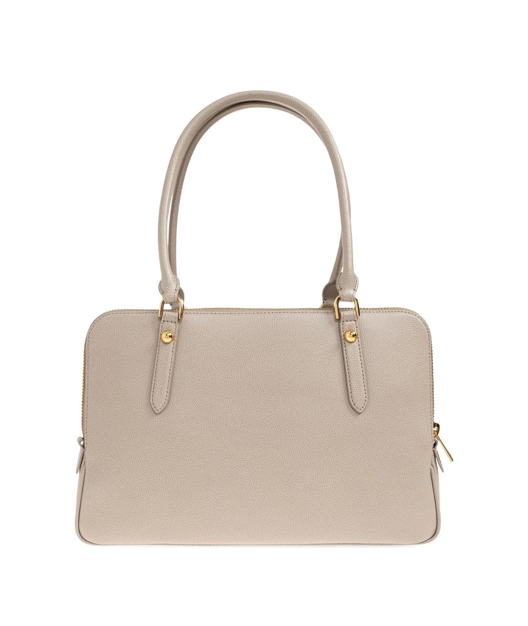 FURLA Бежевая кожаная сумка тоут, фото 3